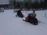 Mine & Zac's first sled trip 3-1-12 - 3-4-12 in Park Falls WI 001.jpg