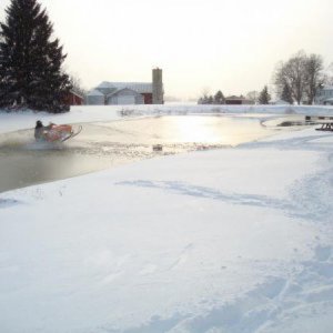 water skipping