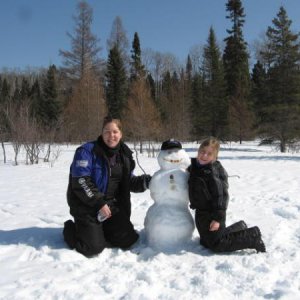 our first Trail Snowman