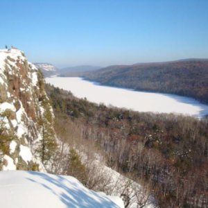 View of Lake Of The Clouds from newer Observation Area