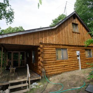 cabin after staining