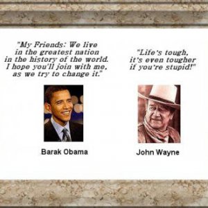 obama and john wayne