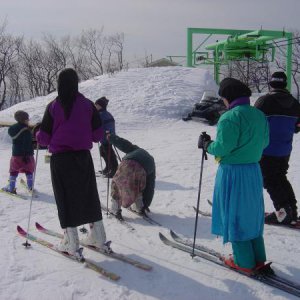 Mt Bohemia; back when women could ski for FREE
 Apostolic Lutherans enjoying the white stuff