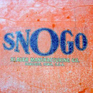 SnoGo snowplow / Klauer Manufacturing, DuBuque, Iowa
circa 1932
Snogo Snow Plow - Wikipedia, the free encyclopedia
Architect: Klauer Mfg. Co. Governin