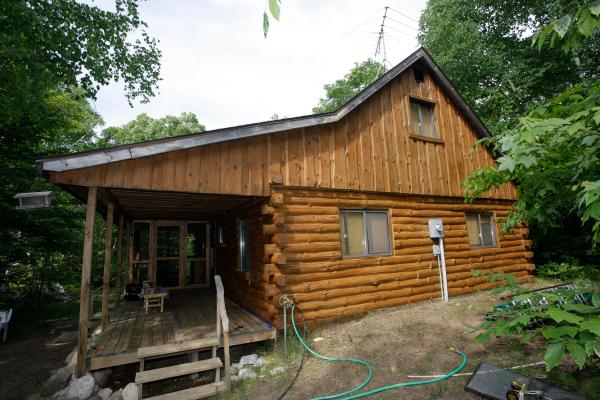 cabin after staining