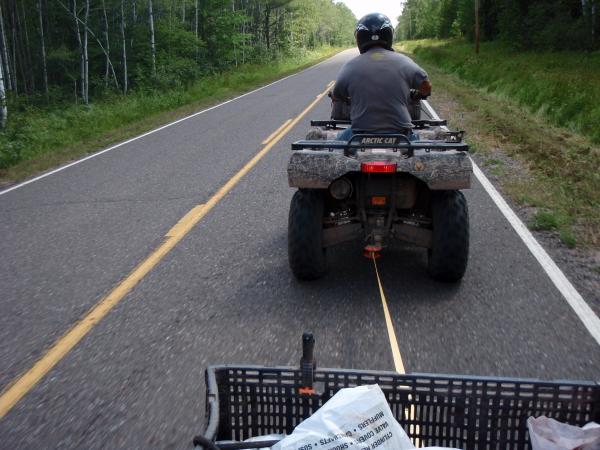 END OF THE RIDE-----BLOWN belt. Saturday evening,where do you get a belt?  Not bad for 7700 miles on it tho!!!!! THANKS for the tow Dave!