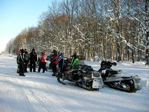 Gang ready for the first ride