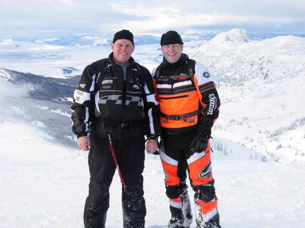 Me (on the left) and my lil bro on the right at about 9400 feet.