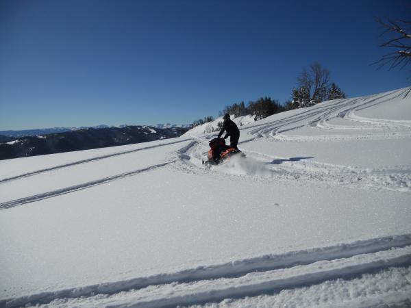 Mike playing in the powder