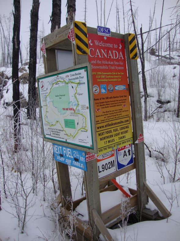 Minnesota / Ontario border on Gunflint Lake