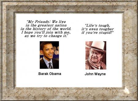obama and john wayne