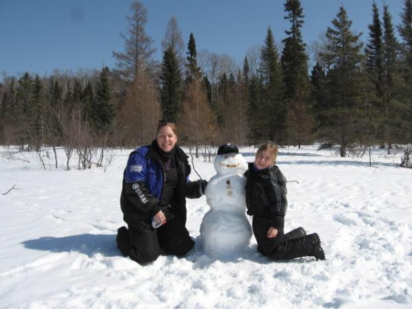 our first Trail Snowman