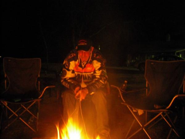 peppermill darrell at the closing ceremony campfire