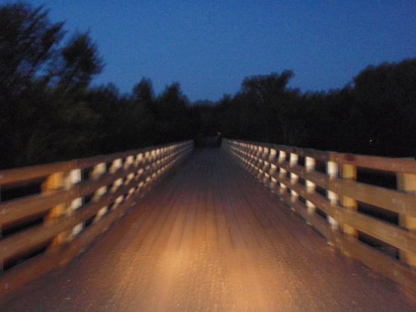 rebuilt bridge in Kenton