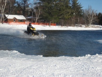 Skipping at Bauer's Dam