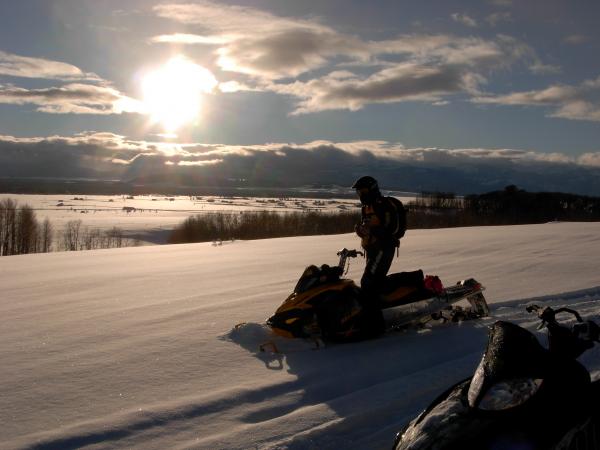 Sun setting after a great day in Cabin creek!