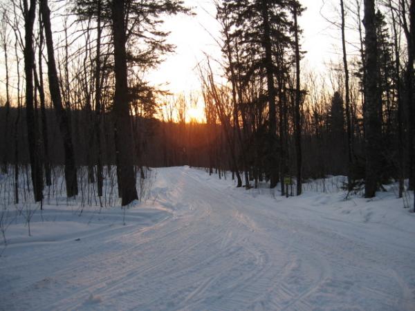 Sunset on the North Shore Trail