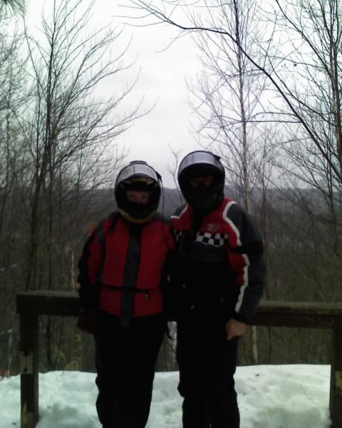 Tim and Sandy at washburn lookout in valhalla